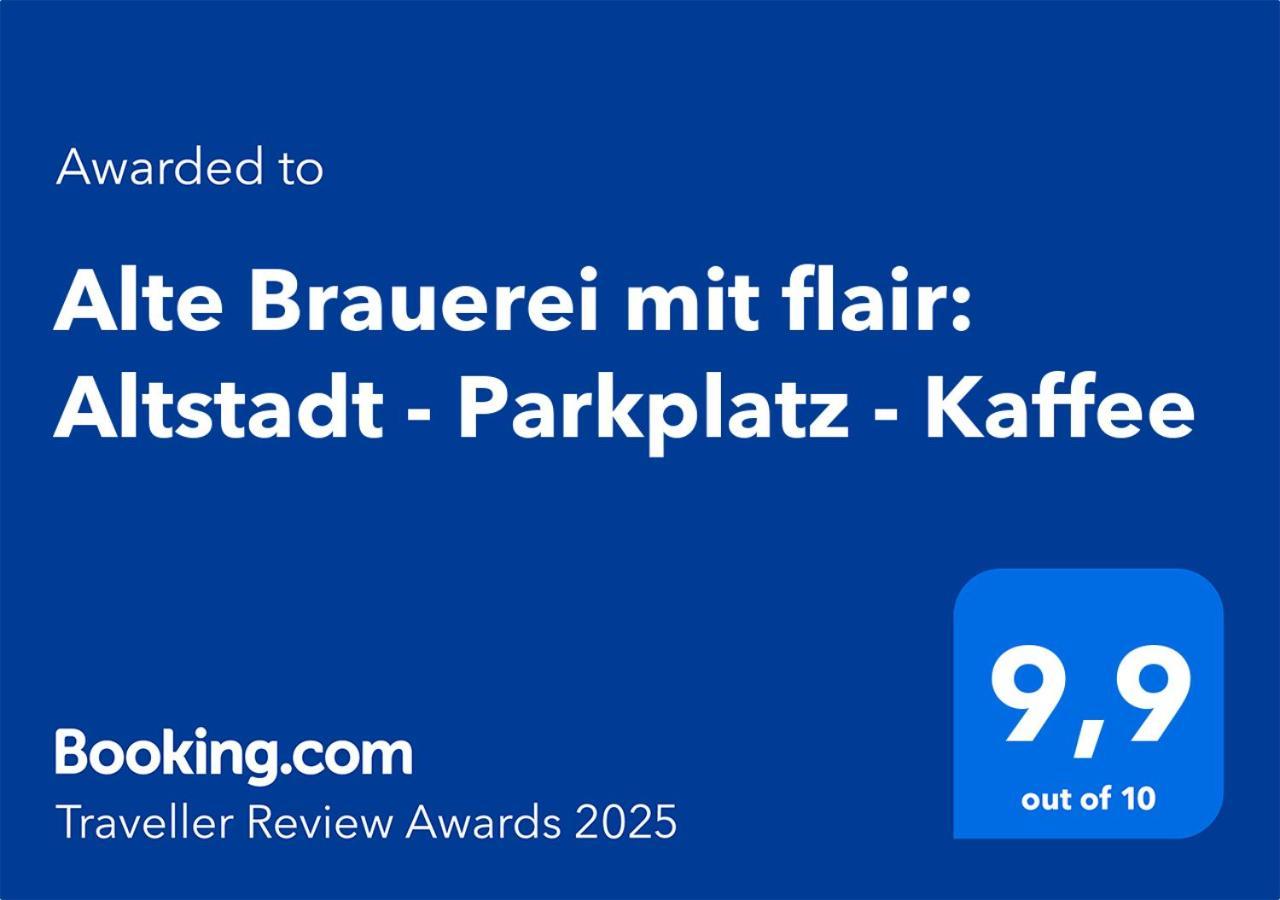 Alte Brauerei Mit Flair: Altstadt - Parkplatz - Kaffee Kitzingen Kültér fotó
